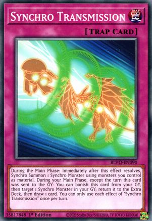 Synchro Transmission (BLVO-EN090) - Blazing Vortex 1st Edition - Premium Yugioh Single from Konami - Just $0.25! Shop now at Game Crave Tournament Store