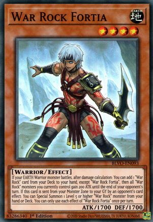 War Rock Fortia (BLVO-EN093) - Blazing Vortex 1st Edition - Premium Yugioh Single from Konami - Just $0.25! Shop now at Game Crave Tournament Store