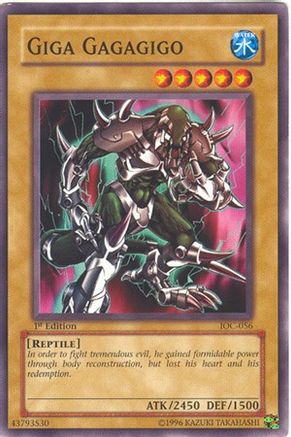 Giga Gagagigo (IOC-056) - Invasion of Chaos 1st Edition - Premium Yugioh Single from Konami - Just $2.03! Shop now at Game Crave Tournament Store