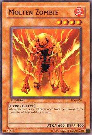 Molten Zombie (IOC-064) - Invasion of Chaos 1st Edition - Premium Yugioh Single from Konami - Just $0.25! Shop now at Game Crave Tournament Store