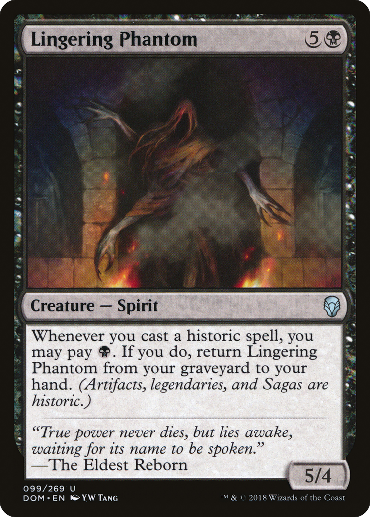 Lingering Phantom (DOM-099) - Dominaria - Premium MTG Single from Wizards of the Coast - Just $0.08! Shop now at Game Crave Tournament Store