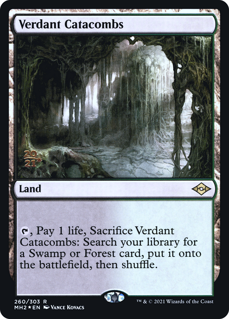 Verdant Catacombs (PMH2-260S) - Modern Horizons 2 Promos Foil - Premium MTG Single from Wizards of the Coast - Just $5.46! Shop now at Game Crave Tournament Store