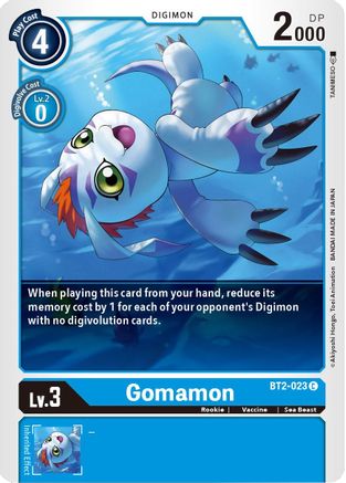 Gomamon - BT2-023 (BT2-023) - Release Special Booster - Premium Digimon Single from Bandai - Just $0.08! Shop now at Game Crave Tournament Store