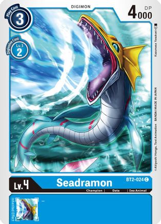 Seadramon (BT2-024) - Release Special Booster - Premium Digimon Single from Bandai - Just $0.08! Shop now at Game Crave Tournament Store