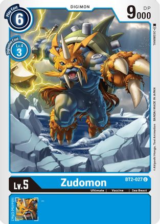 Zudomon - BT2-027 (BT2-027) - Release Special Booster - Premium Digimon Single from Bandai - Just $0.08! Shop now at Game Crave Tournament Store