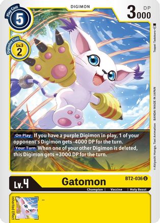 Gatomon - BT2-036 (BT2-036) - Release Special Booster - Premium Digimon Single from Bandai - Just $0.08! Shop now at Game Crave Tournament Store