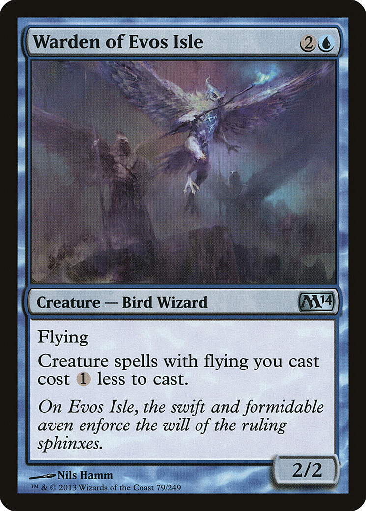 Warden of Evos Isle (M14-079) - Magic 2014 - Premium MTG Single from Wizards of the Coast - Just $0.08! Shop now at Game Crave Tournament Store