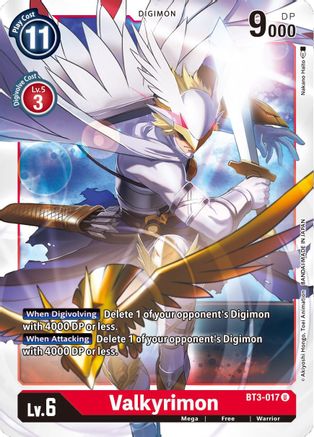 Valkyrimon (BT3-017) - Release Special Booster - Premium Digimon Single from Bandai - Just $0.08! Shop now at Game Crave Tournament Store