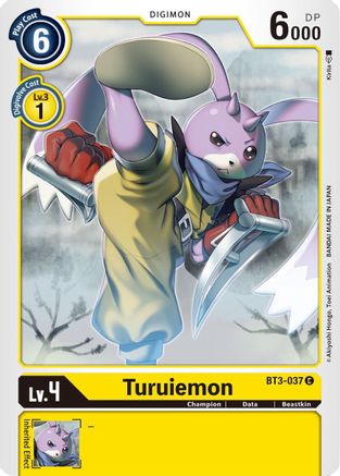 Turuiemon (BT3-037) - Release Special Booster - Premium Digimon Single from Bandai - Just $0.25! Shop now at Game Crave Tournament Store