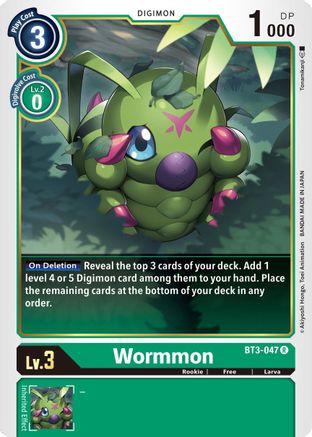 Wormmon (BT3-047) - Release Special Booster - Premium Digimon Single from Bandai - Just $0.25! Shop now at Game Crave Tournament Store