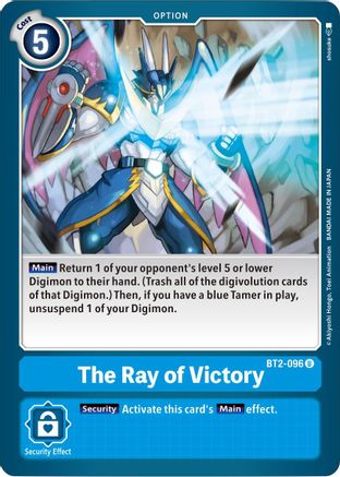 The Ray of Victory (BT2-096) - Release Special Booster - Premium Digimon Single from Bandai - Just $0.08! Shop now at Game Crave Tournament Store