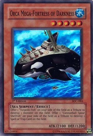 Orca Mega-Fortress of Darkness (IOC-084) - Invasion of Chaos 1st Edition - Premium Yugioh Single from Konami - Just $1.51! Shop now at Game Crave Tournament Store