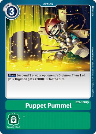 Puppet Pummel (BT2-100) - Release Special Booster - Premium Digimon Single from Bandai - Just $0.08! Shop now at Game Crave Tournament Store