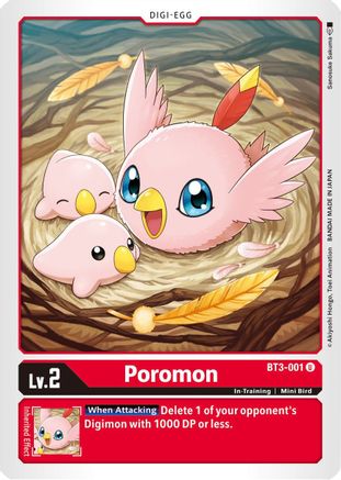 Poromon (BT3-001) - Release Special Booster - Premium Digimon Single from Bandai - Just $0.25! Shop now at Game Crave Tournament Store