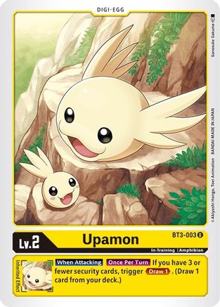 Upamon - BT3-003 (BT3-003) - Release Special Booster - Premium Digimon Single from Bandai - Just $0.25! Shop now at Game Crave Tournament Store