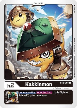 Kakkinmon (BT3-005) - Release Special Booster - Premium Digimon Single from Bandai - Just $0.08! Shop now at Game Crave Tournament Store