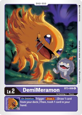 DemiMeramon (BT3-006) - Release Special Booster - Premium Digimon Single from Bandai - Just $1.02! Shop now at Game Crave Tournament Store