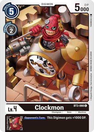 Clockmon (BT3-066) - Release Special Booster - Premium Digimon Single from Bandai - Just $0.08! Shop now at Game Crave Tournament Store
