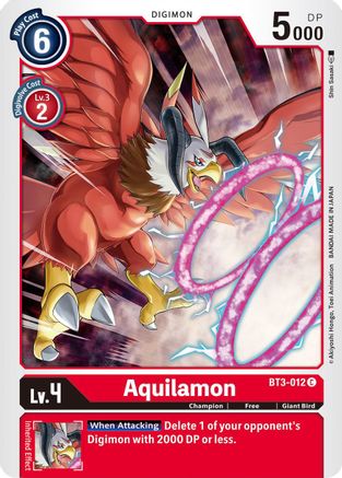 Aquilamon (BT3-012) - Release Special Booster - Premium Digimon Single from Bandai - Just $0.25! Shop now at Game Crave Tournament Store