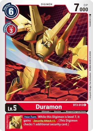 Duramon (BT3-013) - Release Special Booster - Premium Digimon Single from Bandai - Just $0.08! Shop now at Game Crave Tournament Store