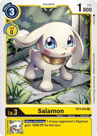 Salamon - BT3-033 (BT3-033) - Release Special Booster - Premium Digimon Single from Bandai - Just $0.08! Shop now at Game Crave Tournament Store