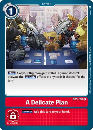 A Delicate Plan (BT3-097) - Release Special Booster - Premium Digimon Single from Bandai - Just $0.25! Shop now at Game Crave Tournament Store