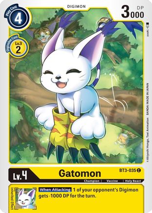 Gatomon - BT3-035 (BT3-035) - Release Special Booster - Premium Digimon Single from Bandai - Just $0.08! Shop now at Game Crave Tournament Store