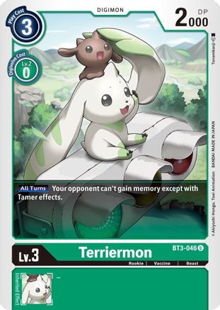 Terriermon (BT3-046) - Release Special Booster - Premium Digimon Single from Bandai - Just $0.28! Shop now at Game Crave Tournament Store