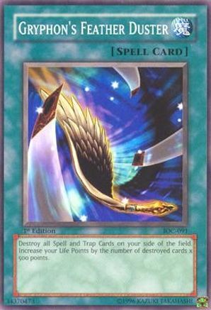 Gryphon's Feather Duster (IOC-091) - Invasion of Chaos Unlimited - Premium Yugioh Single from Konami - Just $0.29! Shop now at Game Crave Tournament Store