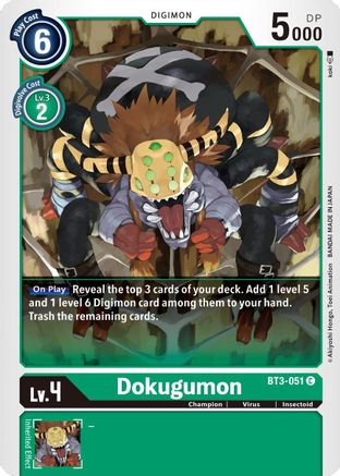 Dokugumon (BT3-051) - Release Special Booster - Premium Digimon Single from Bandai - Just $0.25! Shop now at Game Crave Tournament Store