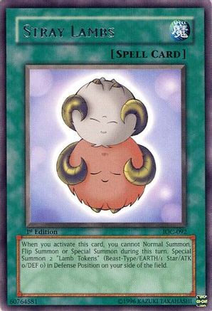 Stray Lambs (IOC-092) - Invasion of Chaos 1st Edition - Premium Yugioh Single from Konami - Just $0.48! Shop now at Game Crave Tournament Store