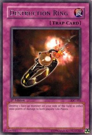 Destruction Ring (IOC-101) - Invasion of Chaos 1st Edition - Premium Yugioh Single from Konami - Just $0.36! Shop now at Game Crave Tournament Store