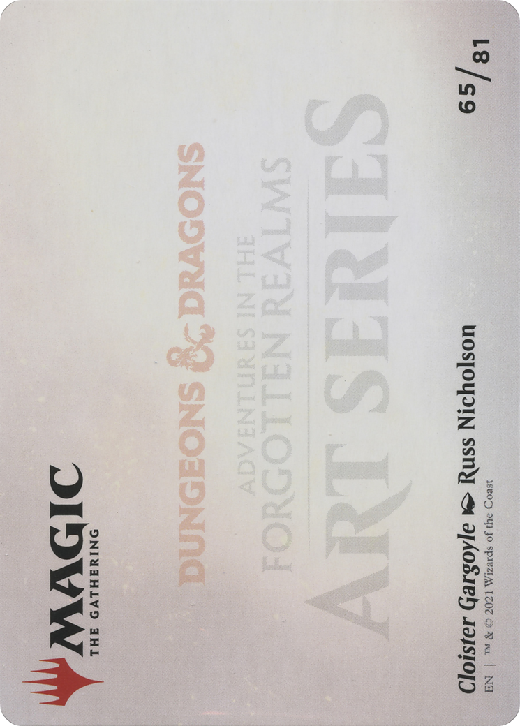 Cloister Gargoyle // Cloister Gargoyle (AAFR-065) - Adventures in the Forgotten Realms Art Series (Borderless) - Premium MTG Single from Wizards of the Coast - Just $0! Shop now at Game Crave Tournament Store