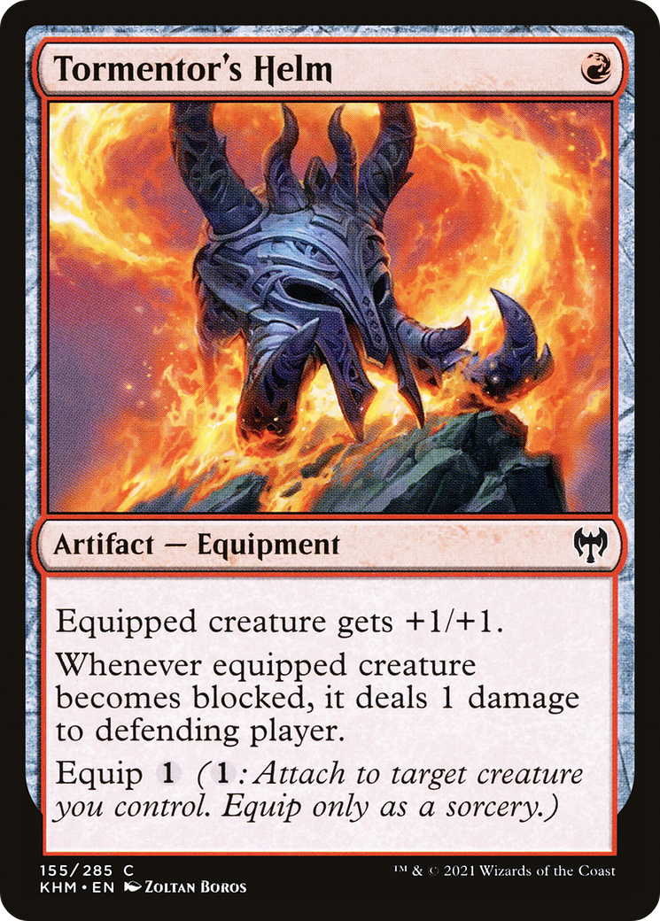 Tormentor's Helm (KHM-155) - Kaldheim Foil - Premium MTG Single from Wizards of the Coast - Just $0.08! Shop now at Game Crave Tournament Store