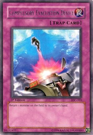 Compulsory Evacuation Device (IOC-103) - Invasion of Chaos 1st Edition - Premium Yugioh Single from Konami - Just $3.19! Shop now at Game Crave Tournament Store