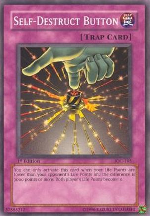 Self-Destruct Button (IOC-105) - Invasion of Chaos 1st Edition - Premium Yugioh Single from Konami - Just $0.21! Shop now at Game Crave Tournament Store