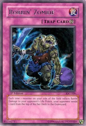 Robbin' Zombie (IOC-109) - Invasion of Chaos 1st Edition - Premium Yugioh Single from Konami - Just $0.09! Shop now at Game Crave Tournament Store