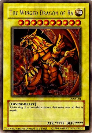 The Winged Dragon of Ra (DOD-001) - Dawn of Destiny Xbox Limited - Premium Yugioh Single from Konami - Just $29.82! Shop now at Game Crave Tournament Store