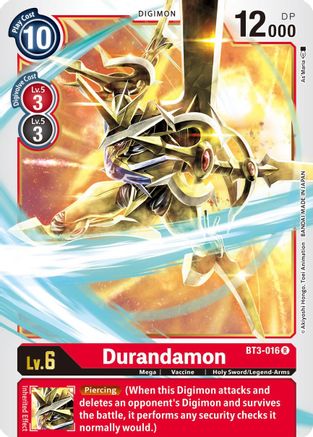 Durandamon (BT3-016) - Release Special Booster - Premium Digimon Single from Bandai - Just $0.25! Shop now at Game Crave Tournament Store