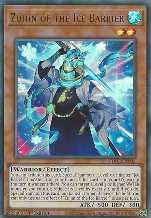 Zuijin of the Ice Barrier (SDFC-EN005) - Structure Deck: Freezing Chains 1st Edition - Premium Yugioh Single from Konami - Just $0.25! Shop now at Game Crave Tournament Store