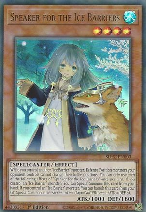 Speaker for the Ice Barriers (SDFC-EN003) - Structure Deck: Freezing Chains 1st Edition - Premium Yugioh Single from Konami - Just $2.36! Shop now at Game Crave Tournament Store