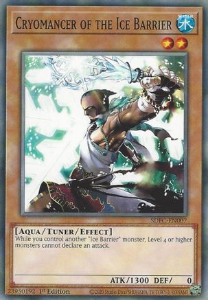 Cryomancer of the Ice Barrier (SDFC-EN007) - Structure Deck: Freezing Chains 1st Edition - Premium Yugioh Single from Konami - Just $0.25! Shop now at Game Crave Tournament Store