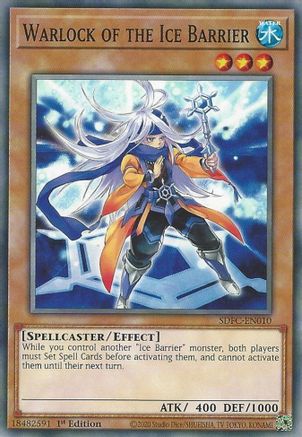 Warlock of the Ice Barrier (SDFC-EN010) - Structure Deck: Freezing Chains 1st Edition - Premium Yugioh Single from Konami - Just $0.25! Shop now at Game Crave Tournament Store