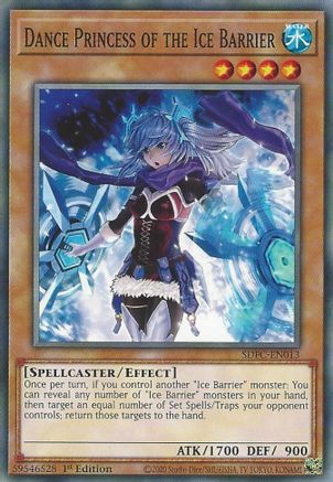 Dance Princess of the Ice Barrier (SDFC-EN013) - Structure Deck: Freezing Chains 1st Edition - Premium Yugioh Single from Konami - Just $0.25! Shop now at Game Crave Tournament Store