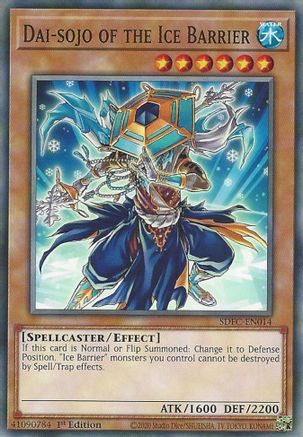 Dai-sojo of the Ice Barrier (SDFC-EN014) - Structure Deck: Freezing Chains 1st Edition - Premium Yugioh Single from Konami - Just $0.25! Shop now at Game Crave Tournament Store