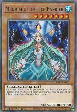 Medium of the Ice Barrier (SDFC-EN016) - Structure Deck: Freezing Chains 1st Edition - Premium Yugioh Single from Konami - Just $0.25! Shop now at Game Crave Tournament Store