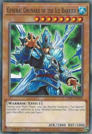 General Grunard of the Ice Barrier (SDFC-EN018) - Structure Deck: Freezing Chains 1st Edition - Premium Yugioh Single from Konami - Just $0.25! Shop now at Game Crave Tournament Store