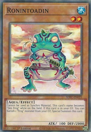 Ronintoadin (SDFC-EN023) - Structure Deck: Freezing Chains 1st Edition - Premium Yugioh Single from Konami - Just $0.08! Shop now at Game Crave Tournament Store