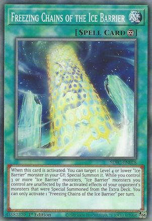 Freezing Chains of the Ice Barrier (SDFC-EN028) - Structure Deck: Freezing Chains 1st Edition - Premium Yugioh Single from Konami - Just $0.25! Shop now at Game Crave Tournament Store
