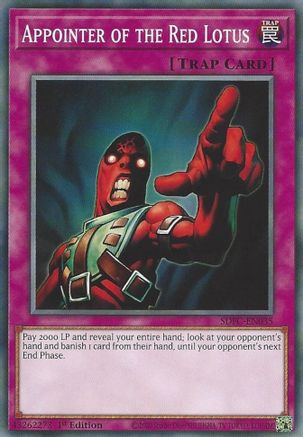 Appointer of the Red Lotus (SDFC-EN035) - Structure Deck: Freezing Chains 1st Edition - Premium Yugioh Single from Konami - Just $0.26! Shop now at Game Crave Tournament Store